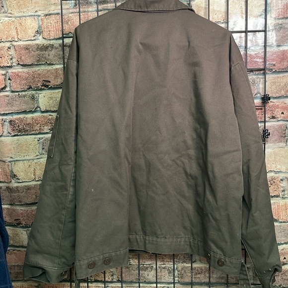 UniWear brown uniform jacket name patch work wear men’s size XL - Picture 8 of 8